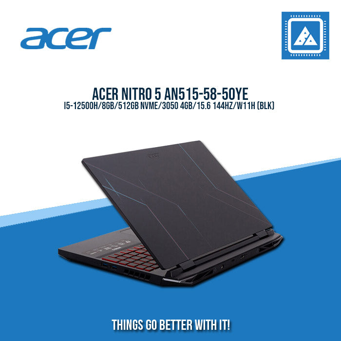 ACER NITRO 5 AN515-58-50YE I5-12500H/8GB/512GB NVME/3050 4GB | BEST FOR GAMING AND AUTOCAD LAPTOP ACER NITRO 5 AN515-58-50YE I5-12500H/8GB/512GB NVME/3050 4GB | BEST FOR GAMING AND AUTOCAD LAPTOP